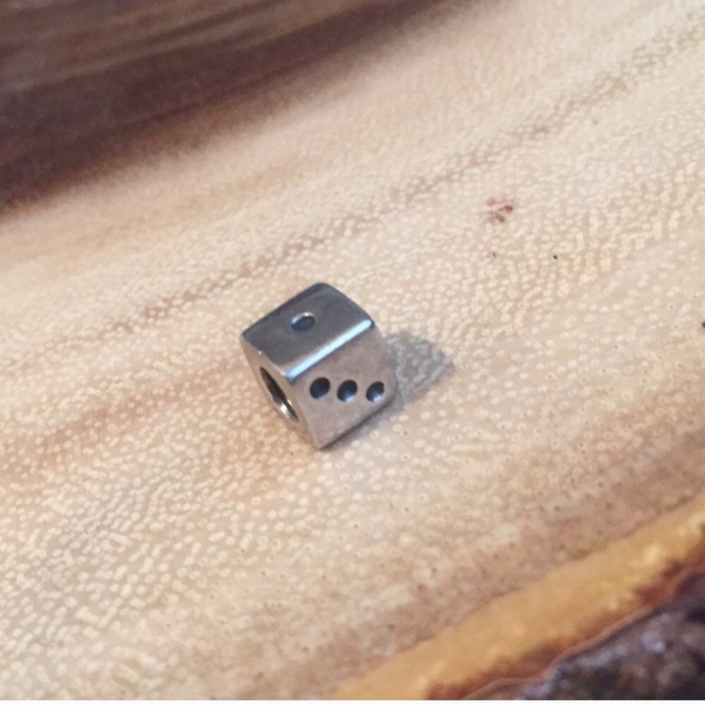 Pandora Retired Lucky Dice Charm - Picture 3 of 5